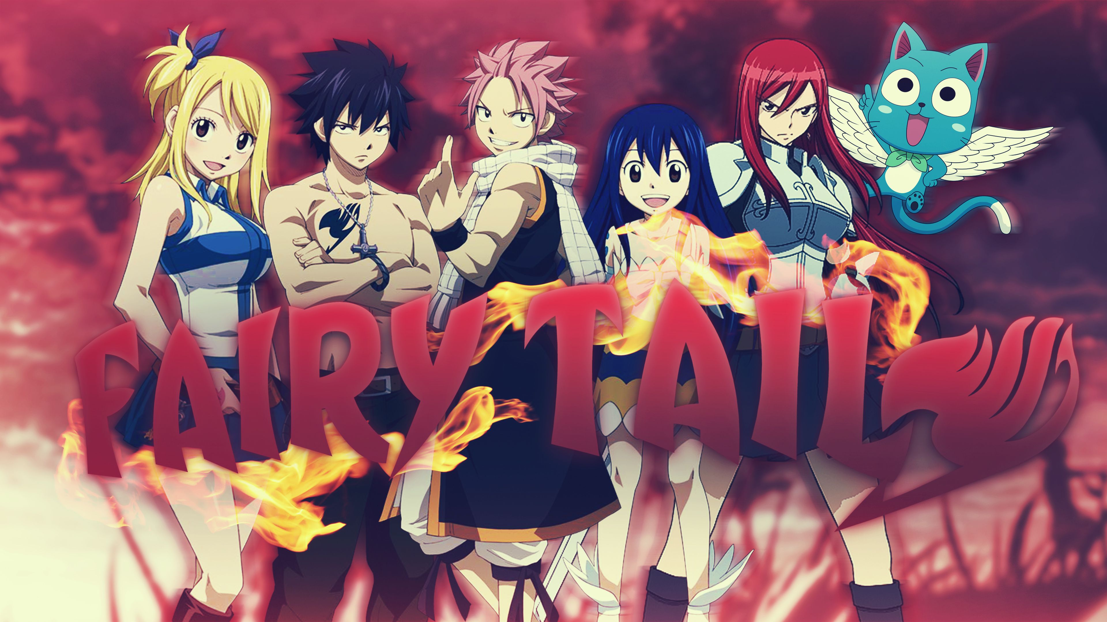 Happy Fairy Tail Wallpaper 4k - HD Wallpaper 