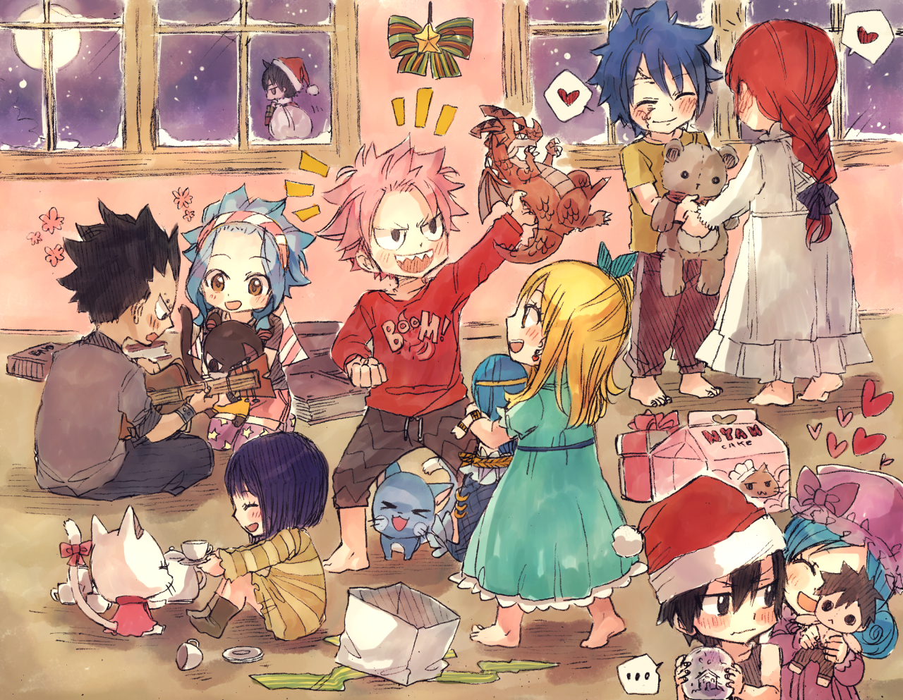 Fairy Tail Chibi Wallpaper - HD Wallpaper 