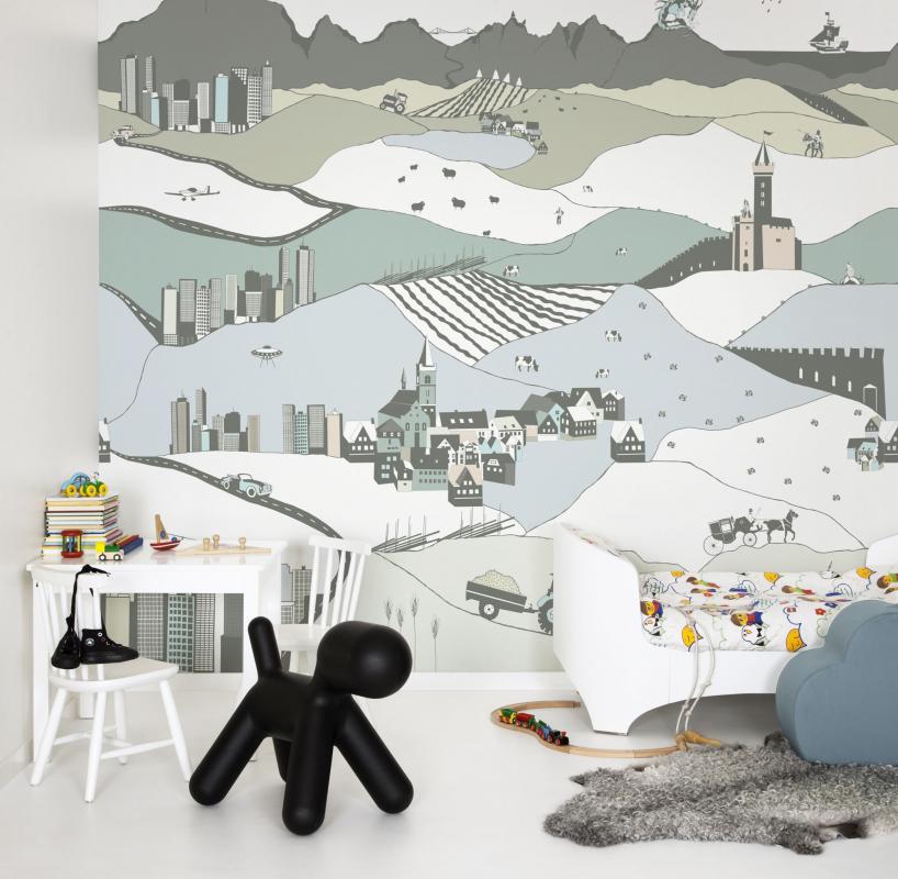 Mr Perswall - City Wallpaper Children - HD Wallpaper 