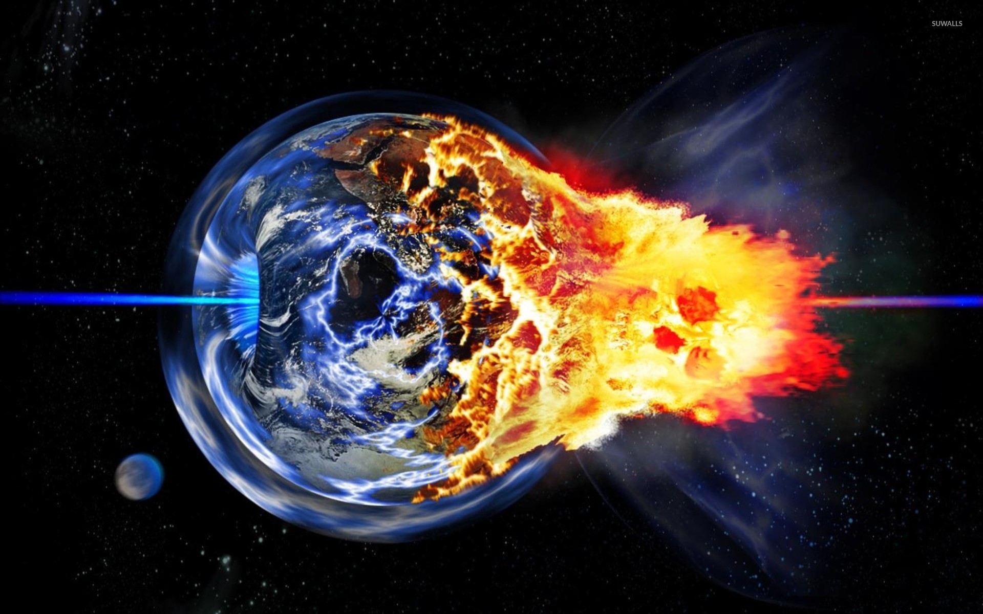 Earth Exploding - HD Wallpaper 