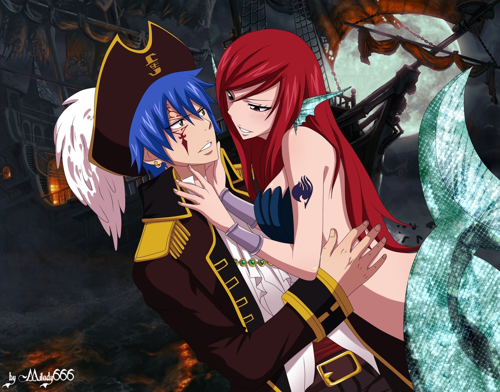 Fairy Tail Erza Ship - HD Wallpaper 