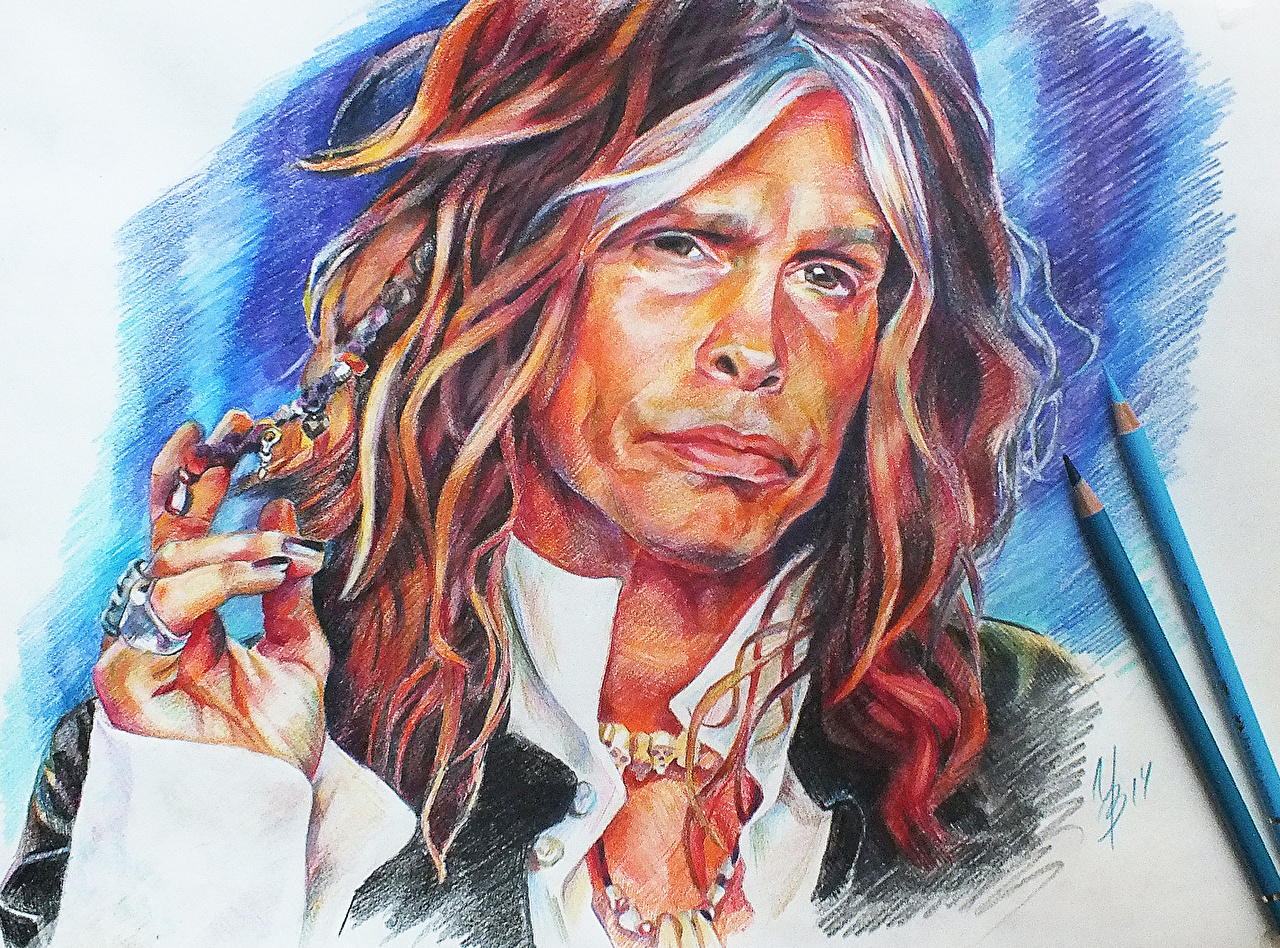 Drawing Rock Steven Tyler - HD Wallpaper 