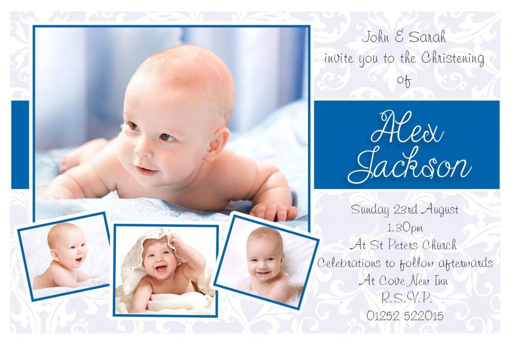 Christening Invitation Boy - HD Wallpaper 