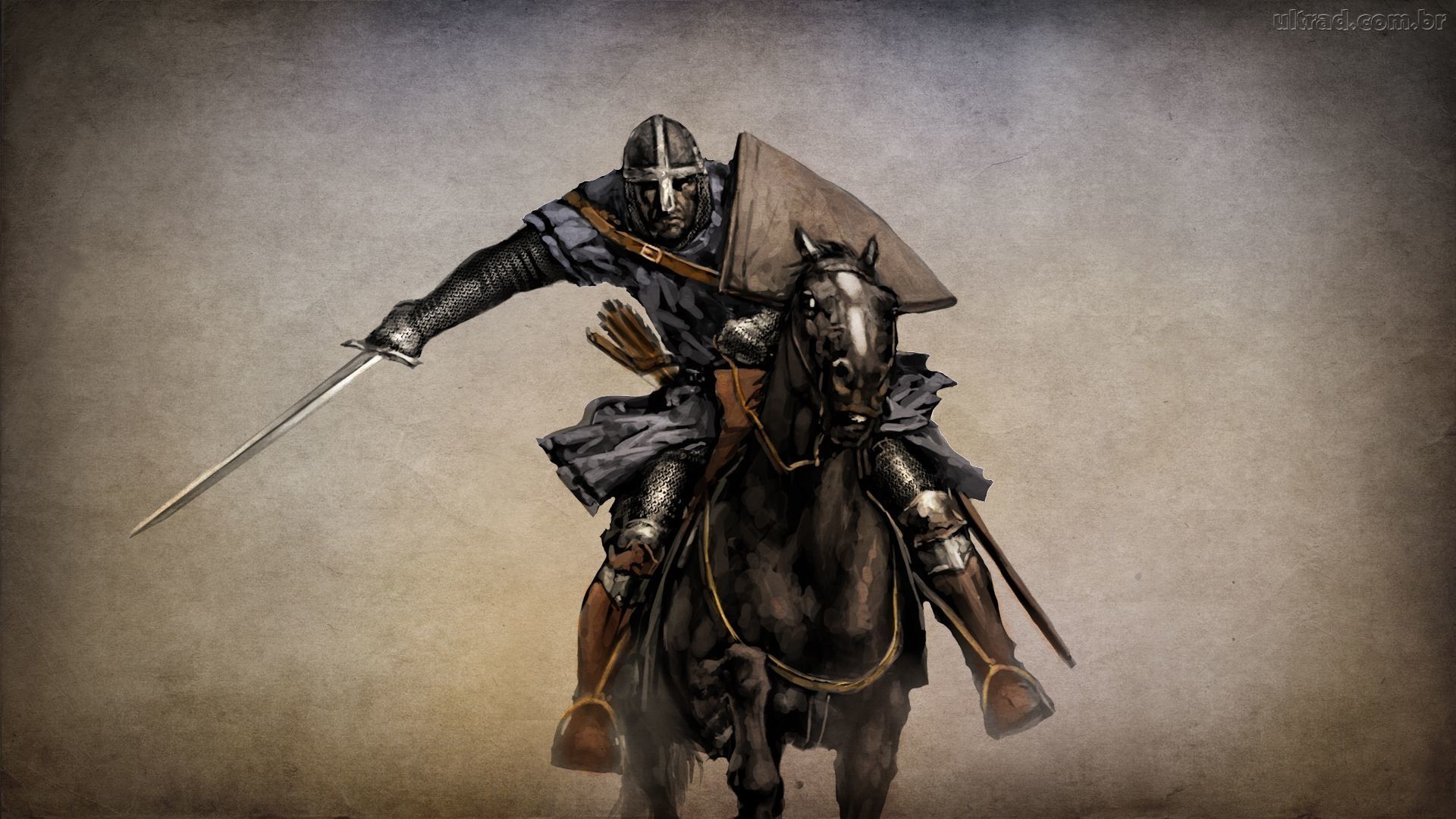 1920x1080, Knight Templar Skull Source Â - Mount And Blade Warband Artwork - HD Wallpaper 