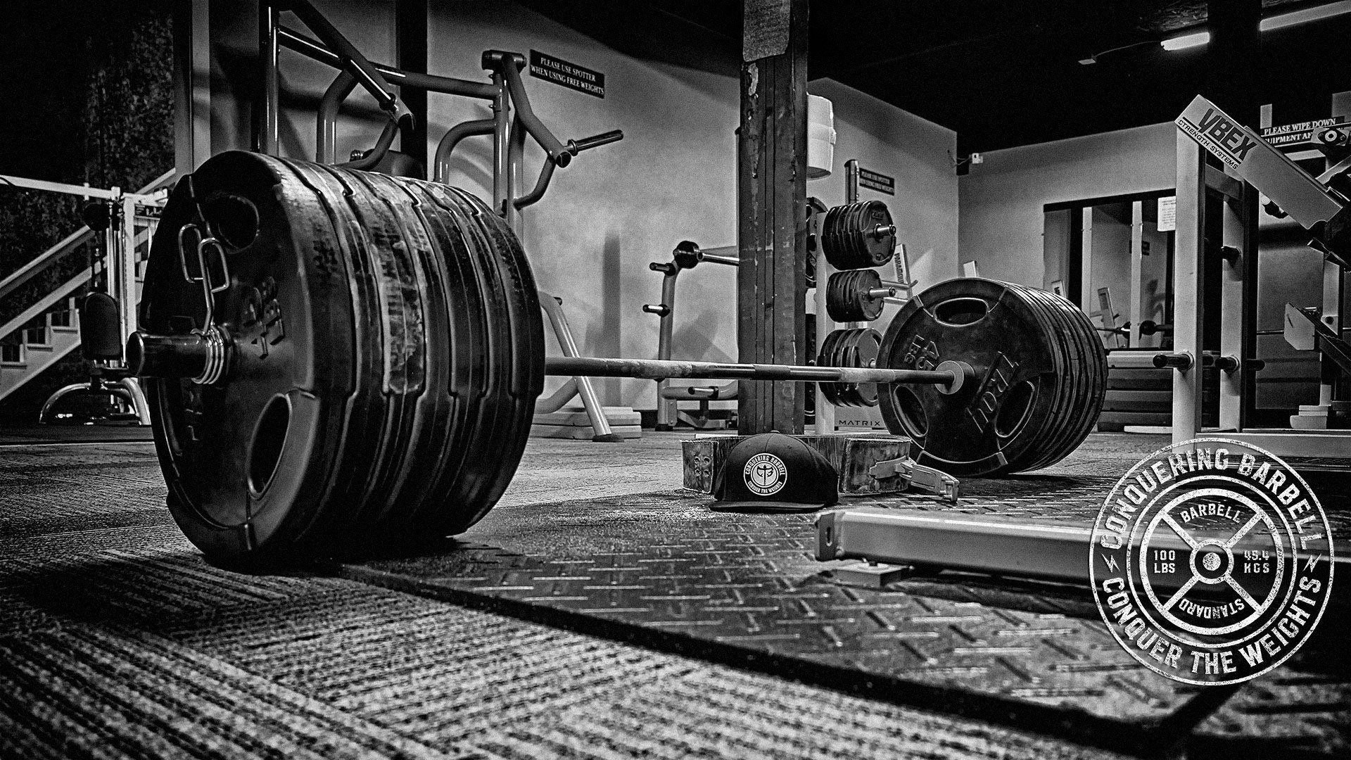 1920x1080, Conquer The Weights 
 Data Id 132775 
 Data - Barbell Wallpaper Hd - HD Wallpaper 