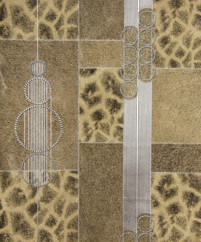 Serengeti Brown Glitter Patchwork Wwh88706 Brewster - Wallpaper - HD Wallpaper 