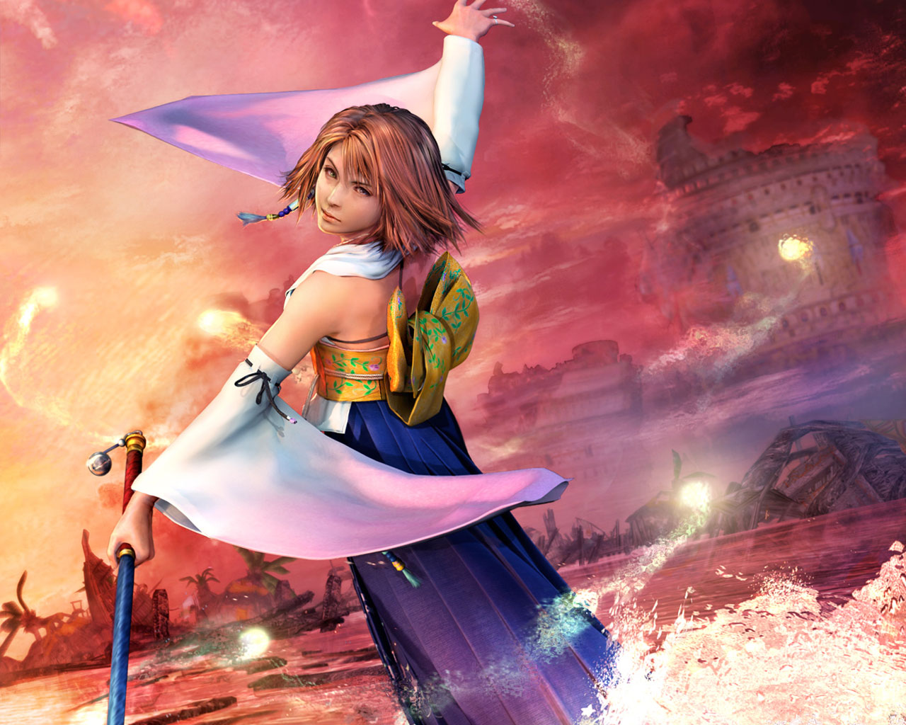 Final Fantasy X Wallpaper Yuna - HD Wallpaper 
