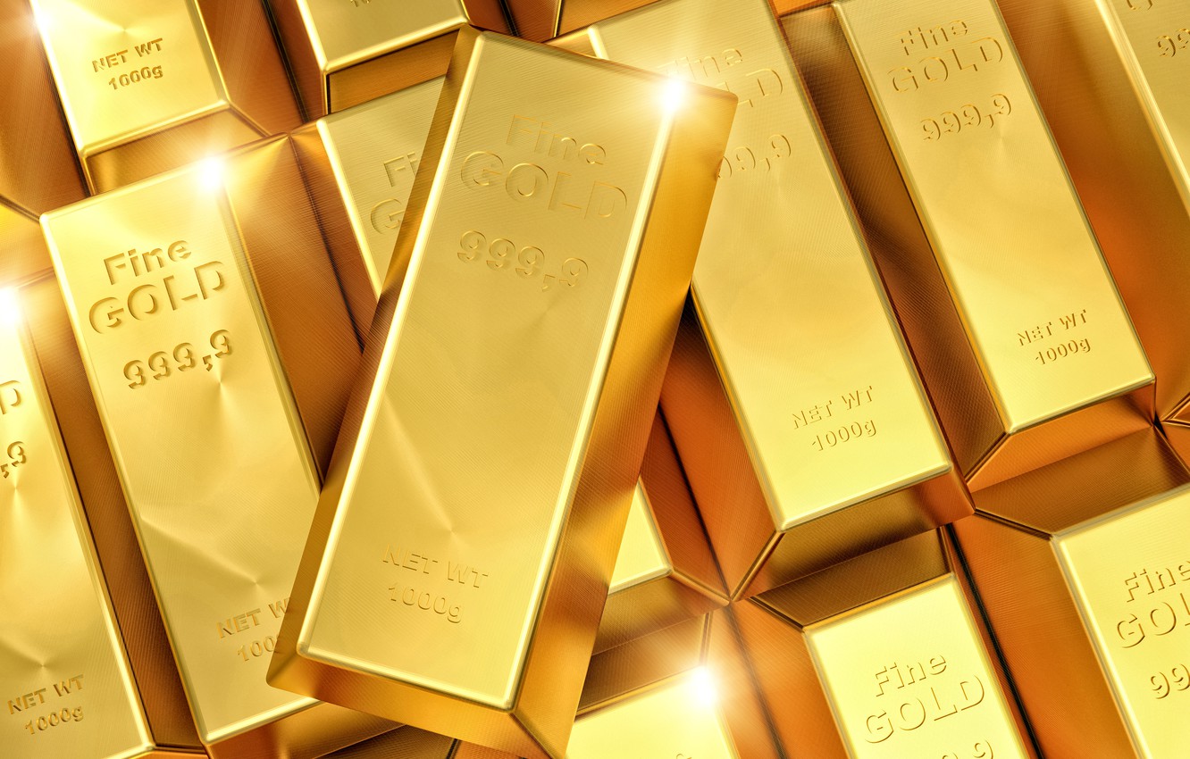 Photo Wallpaper Gold, Bars, Finance - Fundo Barra De Ouro - HD Wallpaper 