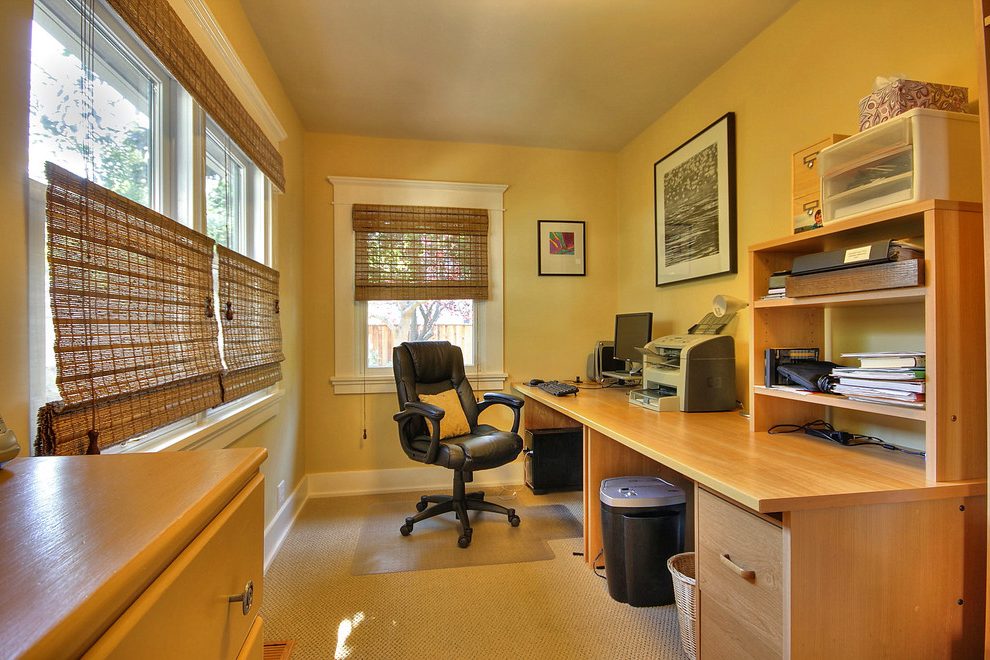 Old School House Home Office Craftsman With Remodeling - Home Improvement - HD Wallpaper 