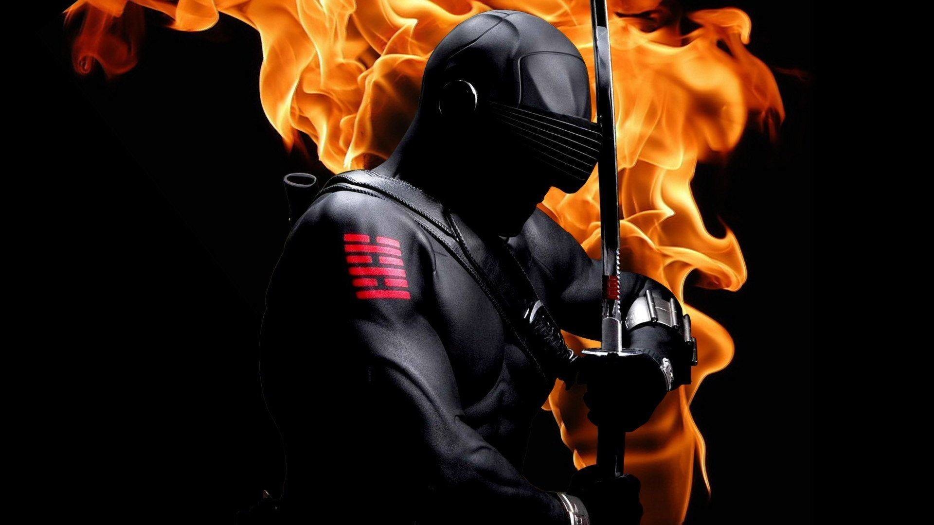 1920x1080, Snake Eyes With Sword On Fire - Snake Eyes Wallpaper Hd - HD Wallpaper 