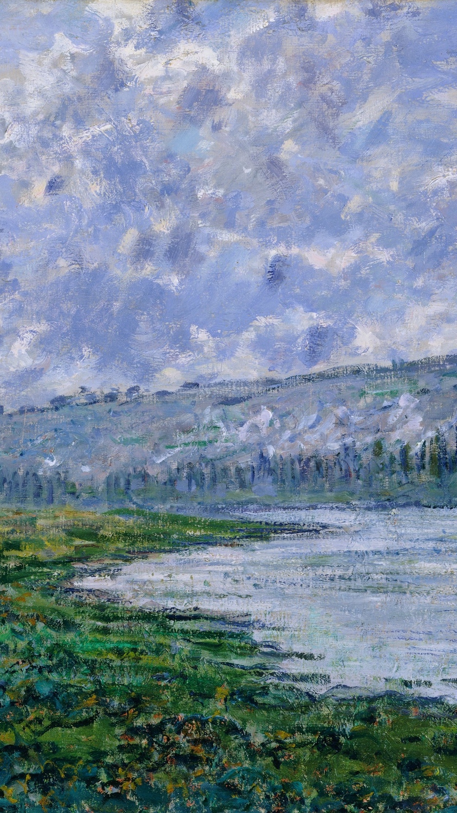 Wallpaper Claude Monet, The Seine At Vetheuil, Oil, - HD Wallpaper 