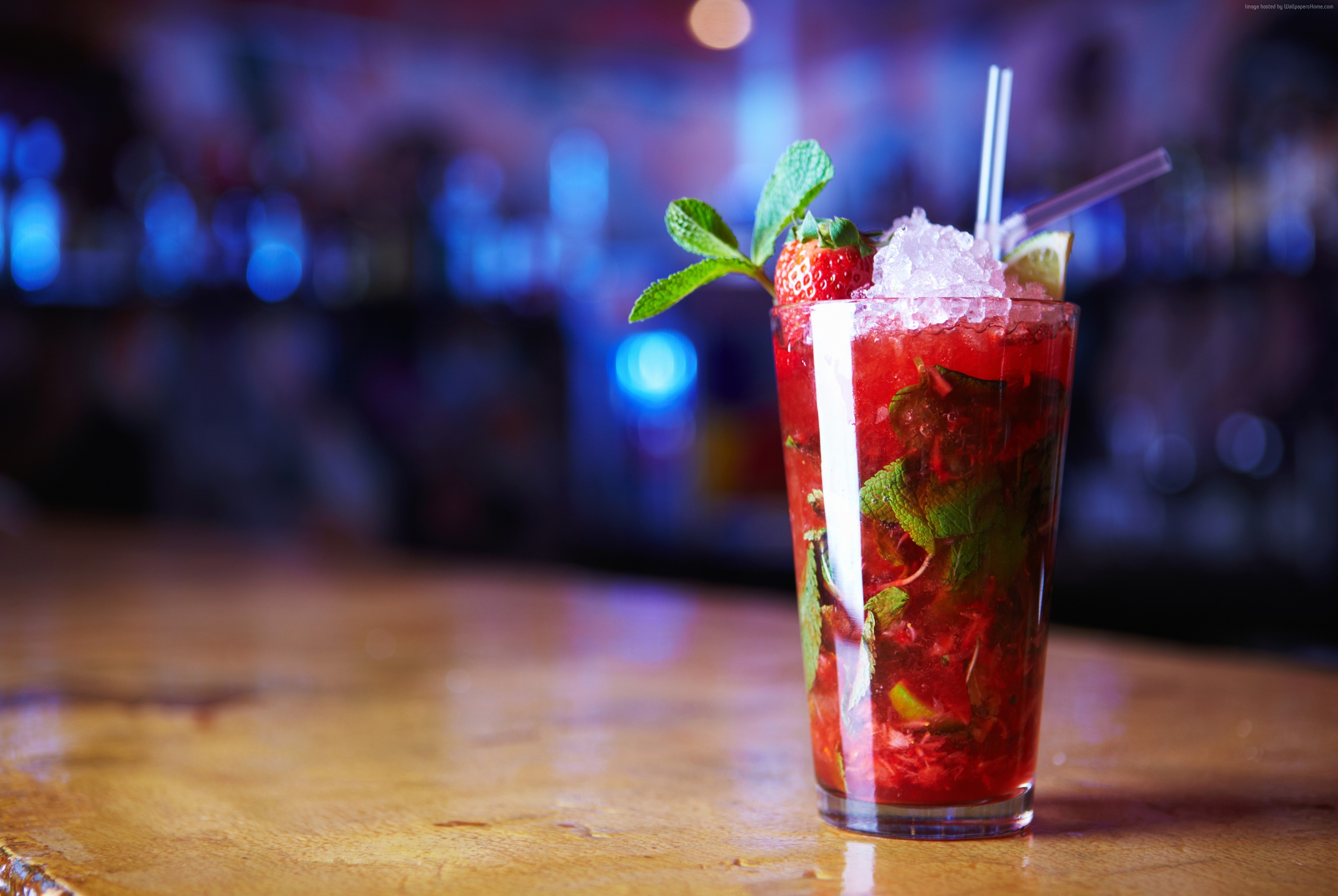 Strawberry Mojito - HD Wallpaper 
