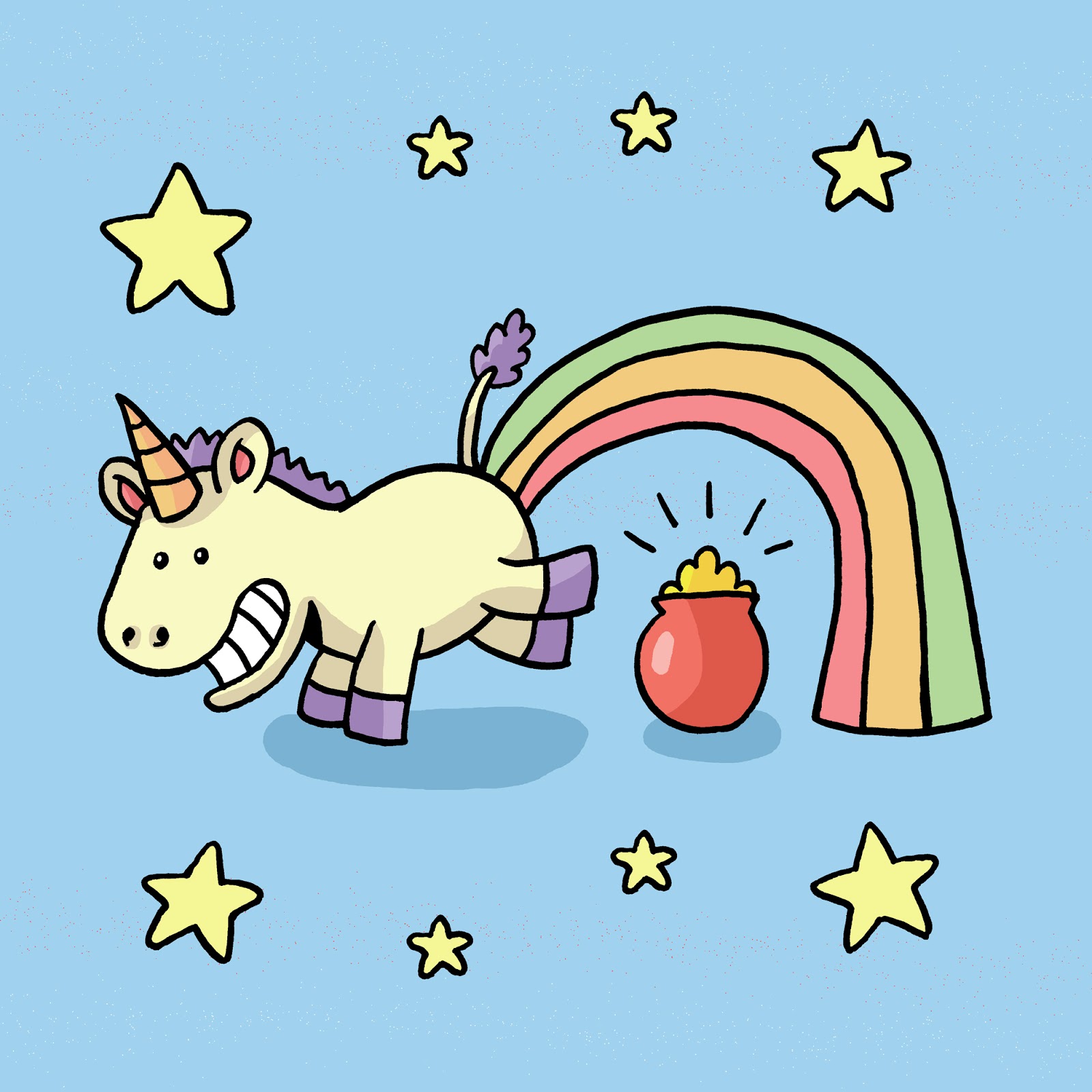 Unicorn Shitting Rainbow Free - HD Wallpaper 