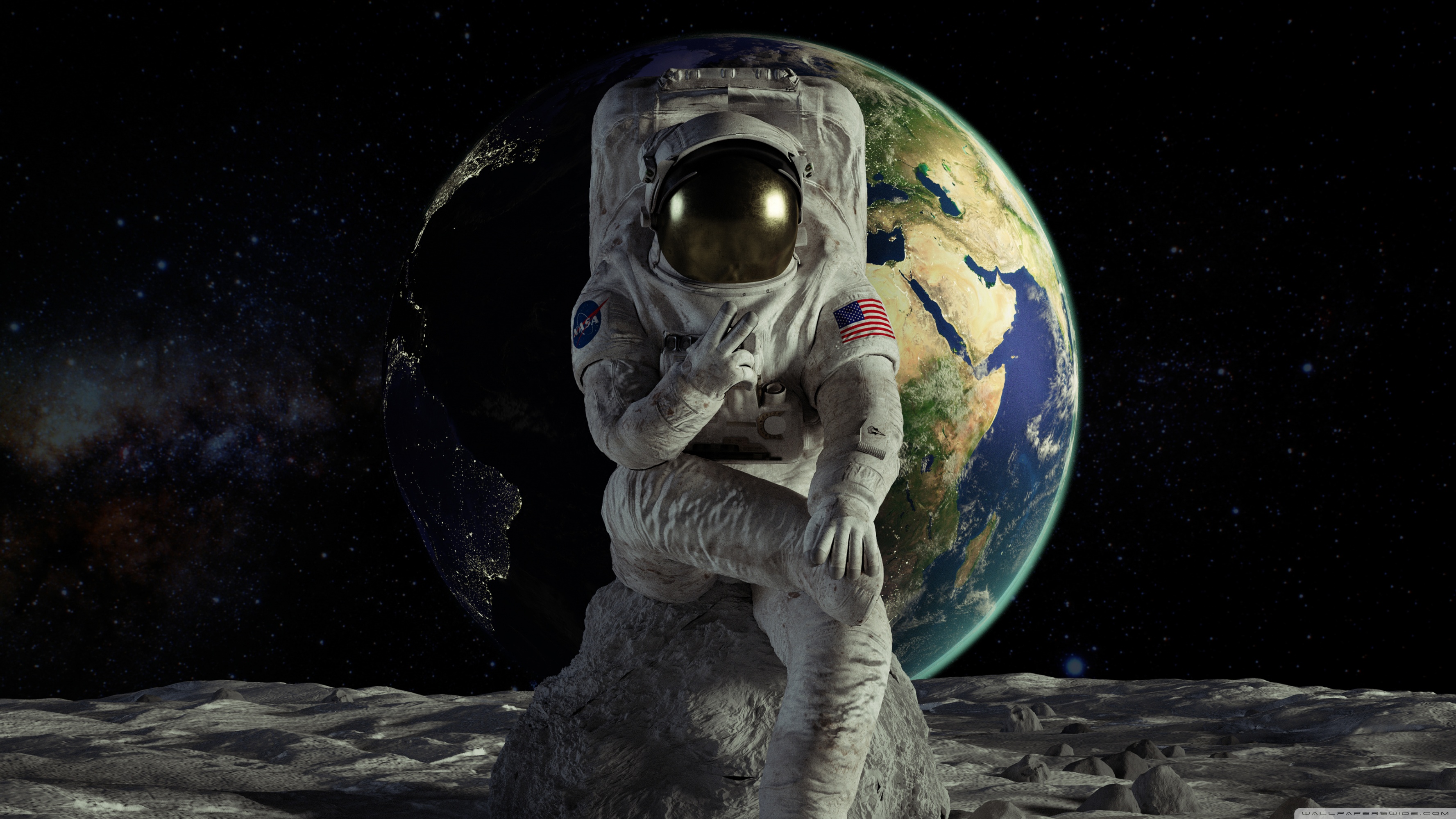 Space Astronaut Wallpaper 4k - HD Wallpaper 