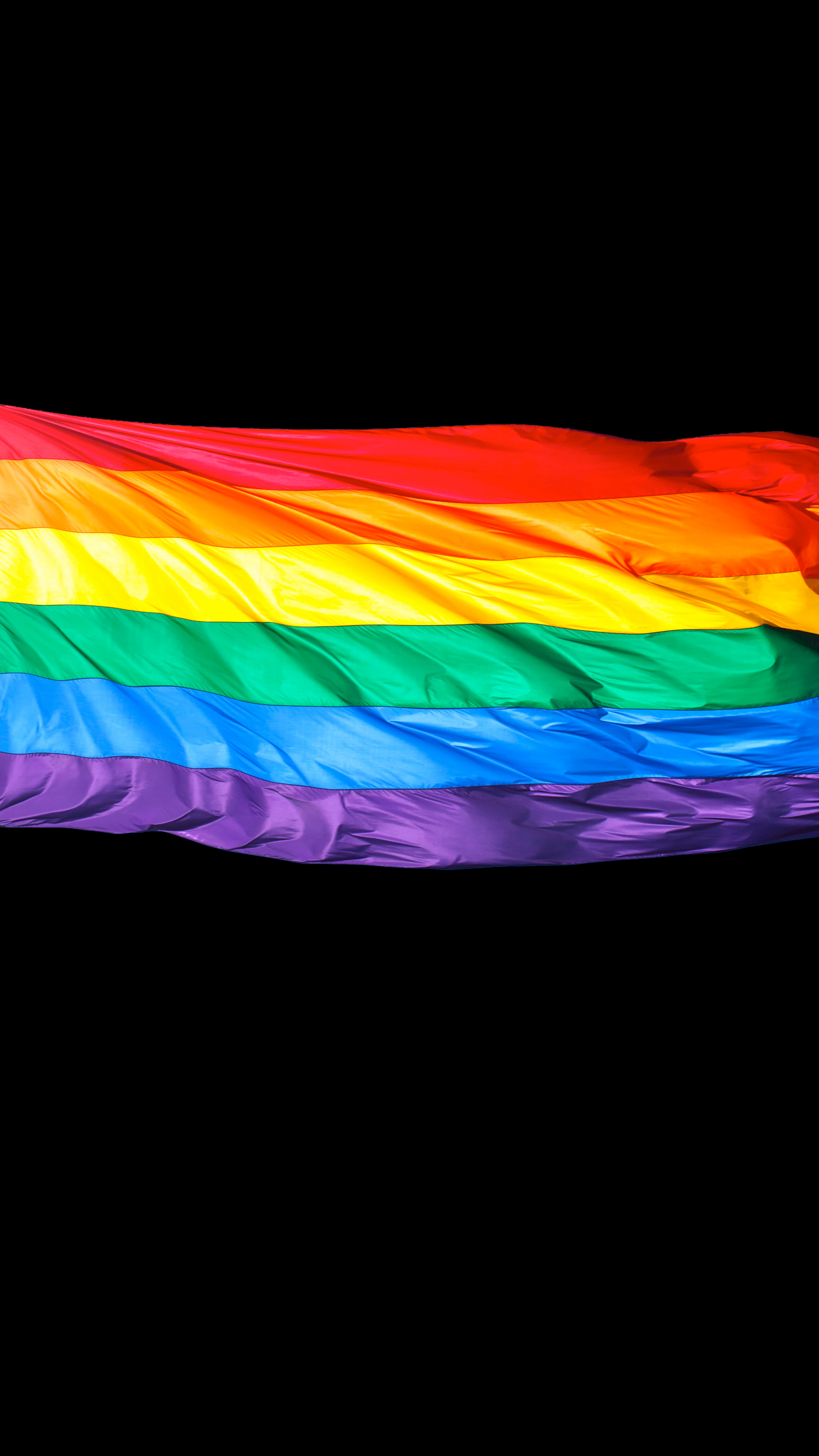 Rainbow Flag White Background - HD Wallpaper 