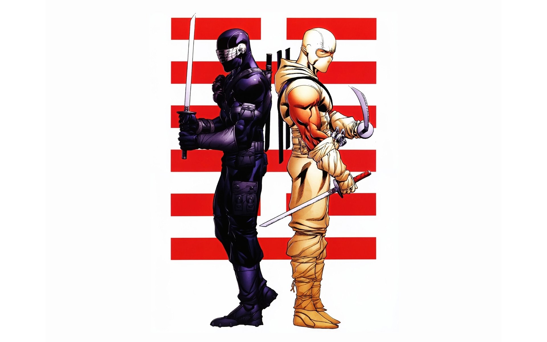 Snake Eyes Storm Shadow Art - HD Wallpaper 