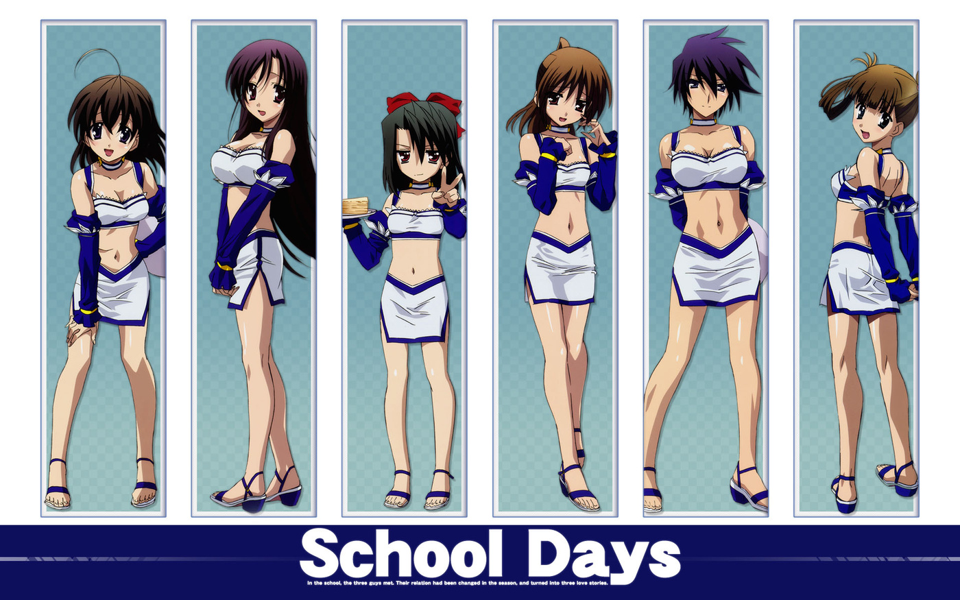 Anime School Days - HD Wallpaper 