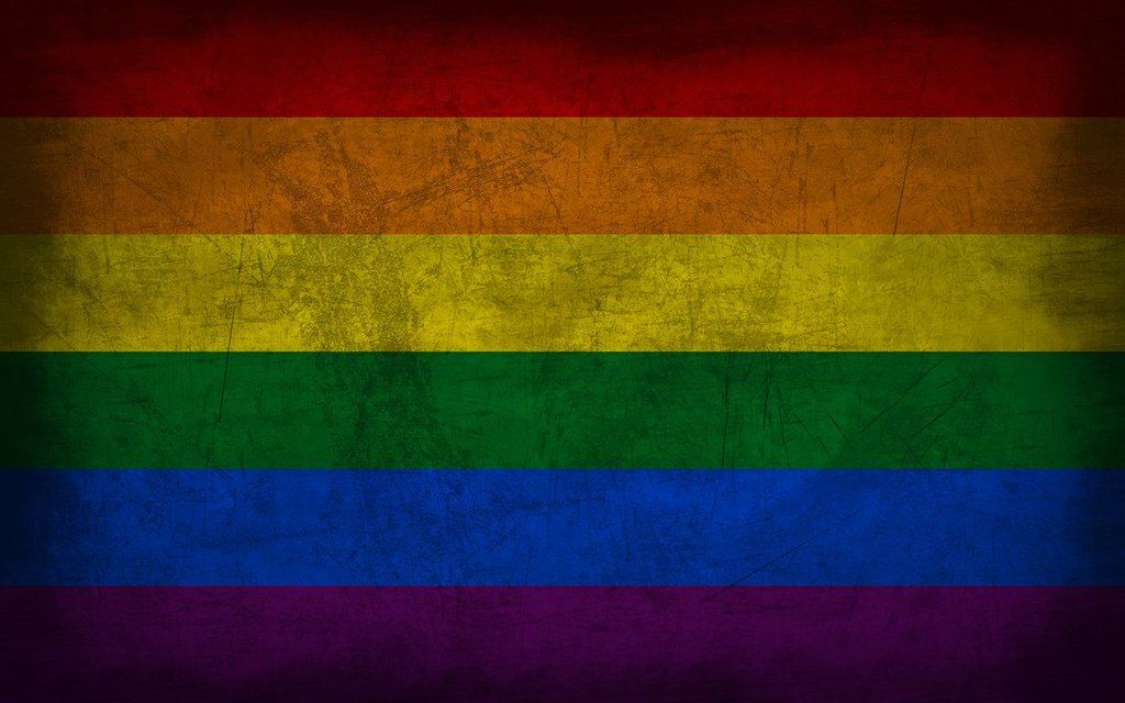 Lgbt Flag Grunge - HD Wallpaper 