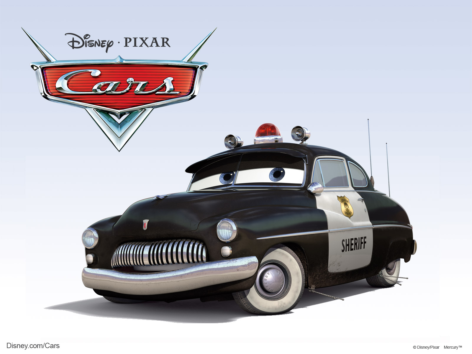 Sheriff The Police Car From The Disney/pixar Cg Animated - Disney Cars  Characters Sheriff - 1600x1200 Wallpaper 