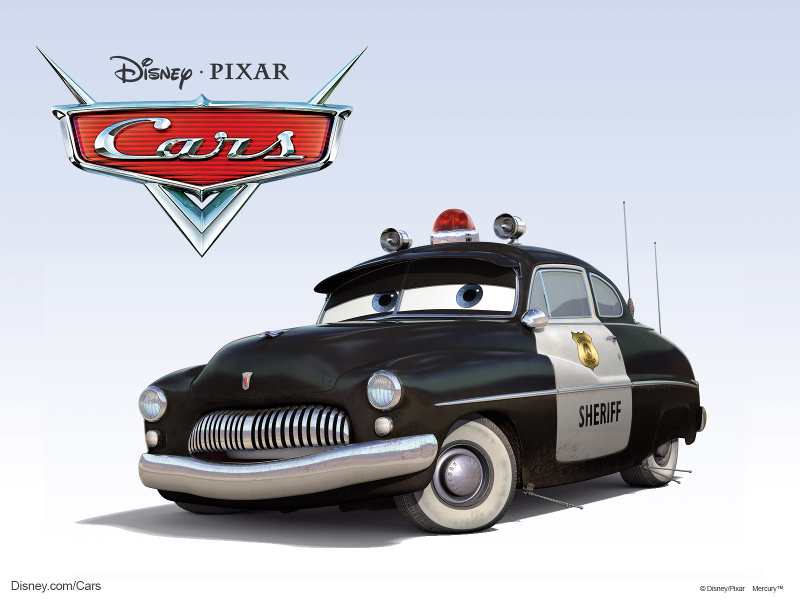 Sheriff The Police Car From The Disney/pixar Cg Animated - Disney Cars Characters Sheriff - HD Wallpaper 