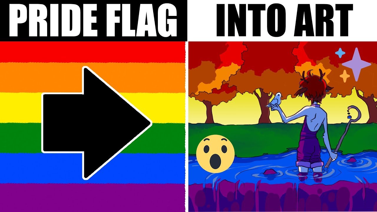 Pride Flag Into Art - HD Wallpaper 