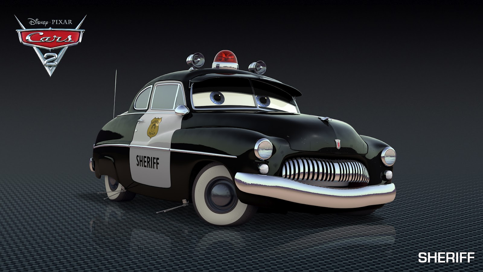 Disney Cars 2 Sheriff - HD Wallpaper 