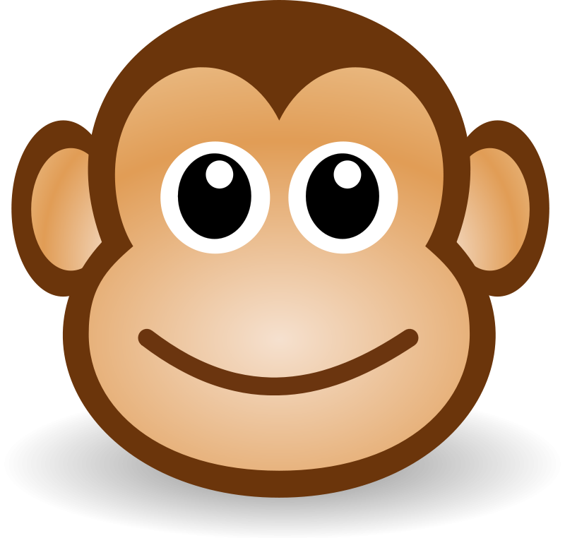 Funny Monkey Face Cartoon Pics - Monkey Cartoon - HD Wallpaper 