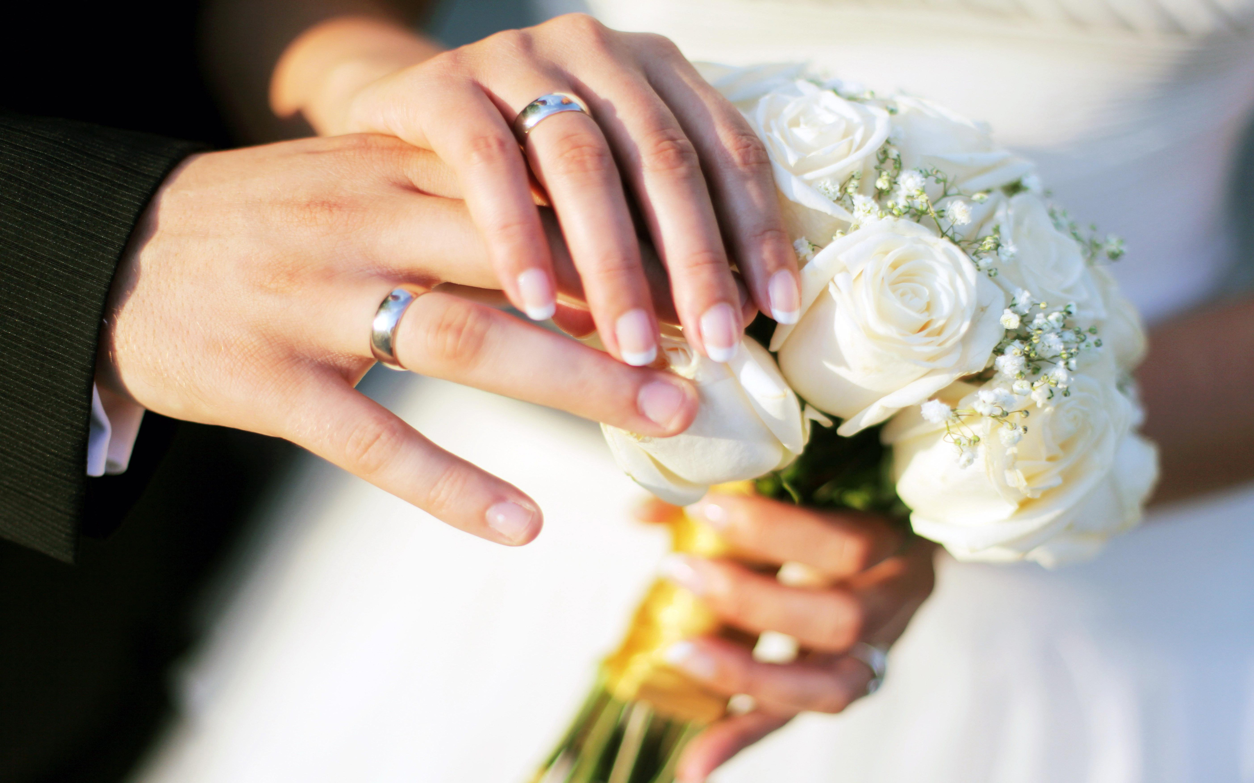 Wedding Pictures Of Hands With Rings - HD Wallpaper 