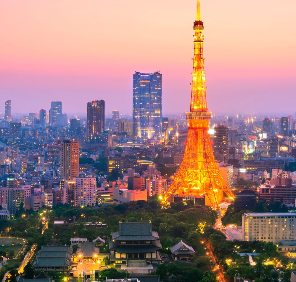 Wallpapers Tokyo Tower, View Of Tokyo Night / Tokyo, - Tokyo Nice - HD Wallpaper 