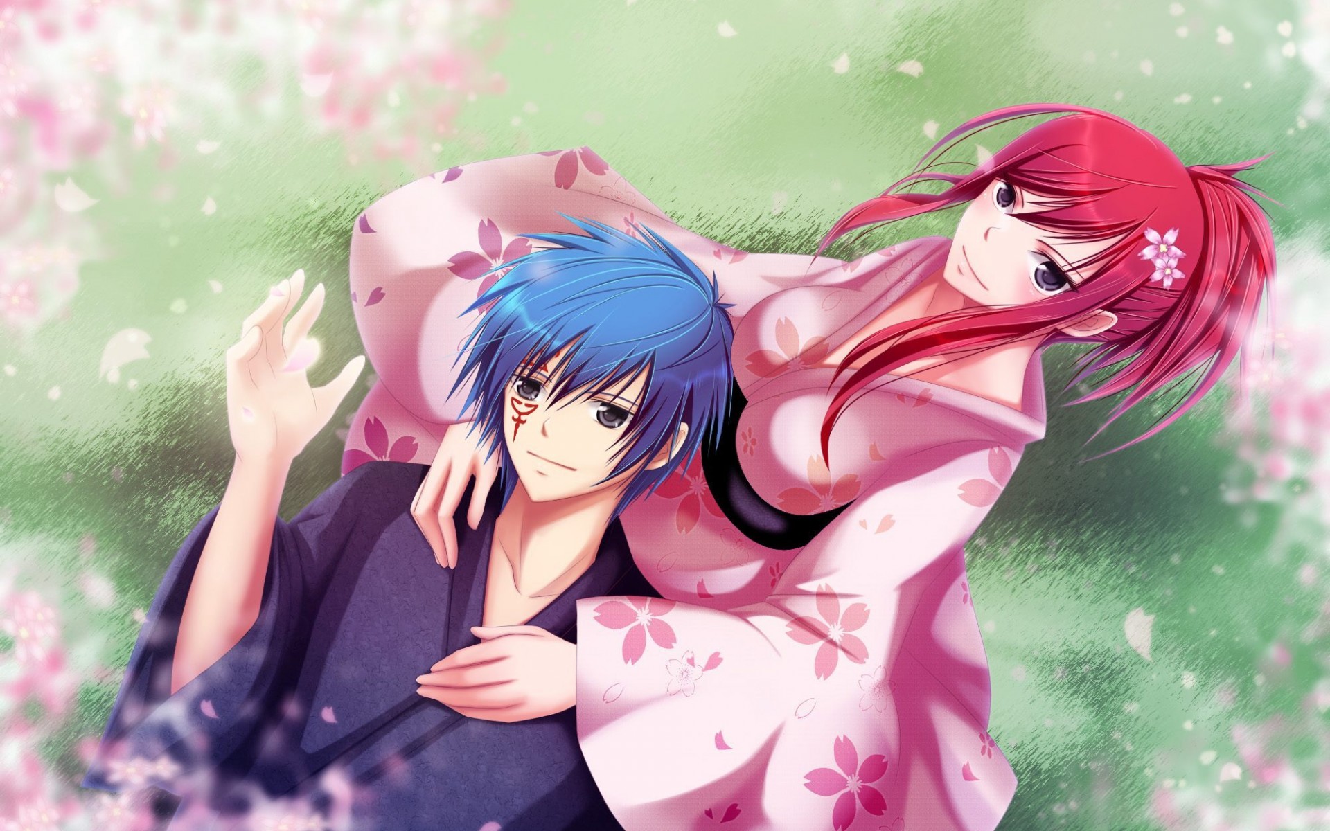 Fairy Tail Erza Scarlet And Jellal - HD Wallpaper 