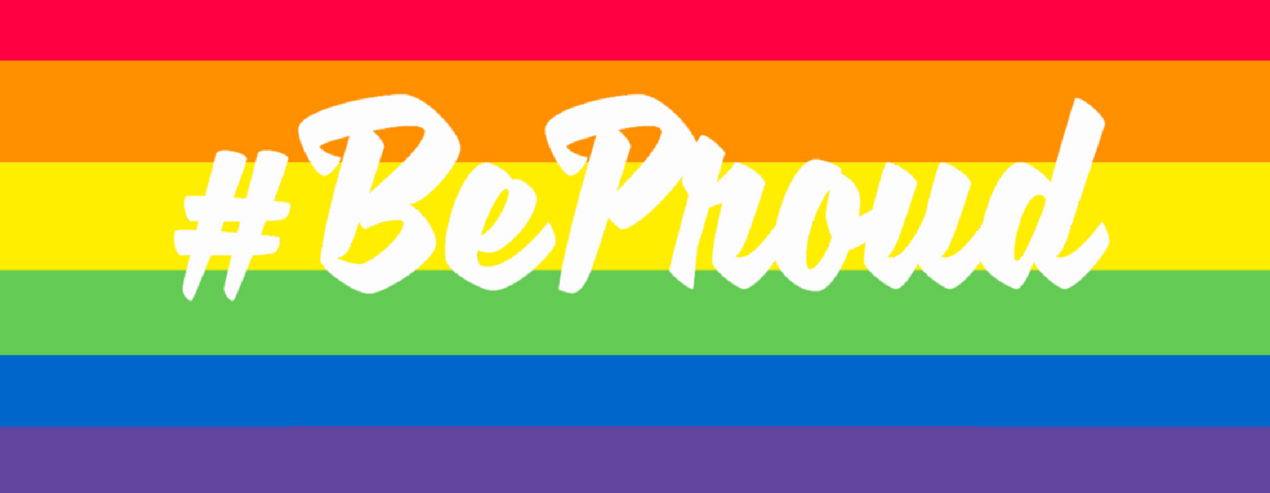 Colourful Decor Be Proud On Lgbt Flag - Graphic Design - HD Wallpaper 