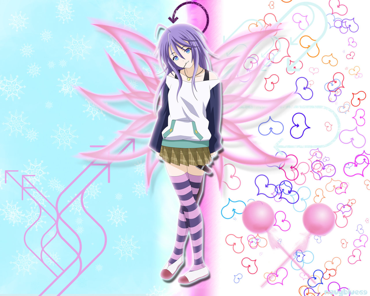 Free Download Rosario Vampire Wallpaper Id - Mizore Shirayuki - HD Wallpaper 