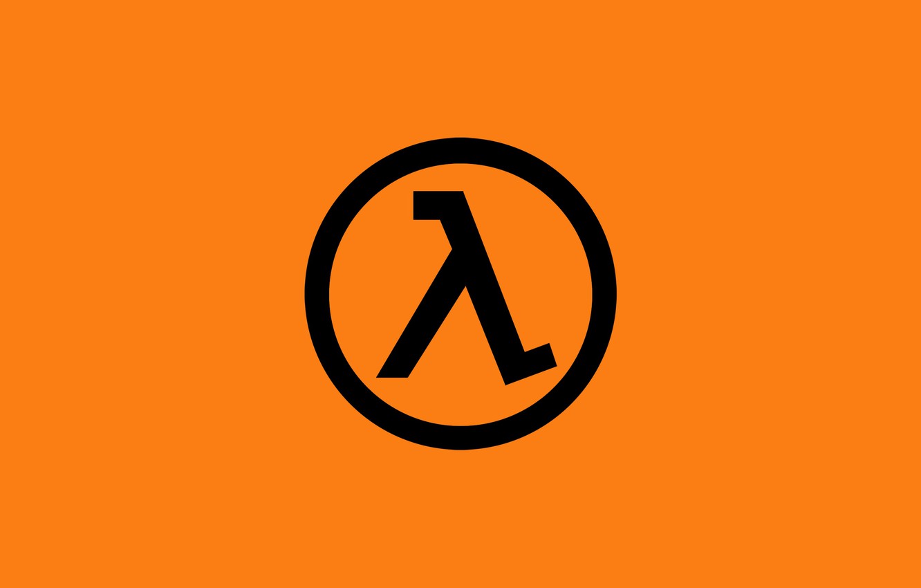 Photo Wallpaper Orange, Half Life, Valve, Logo, 1998, - Lambda Half Life Logo - HD Wallpaper 