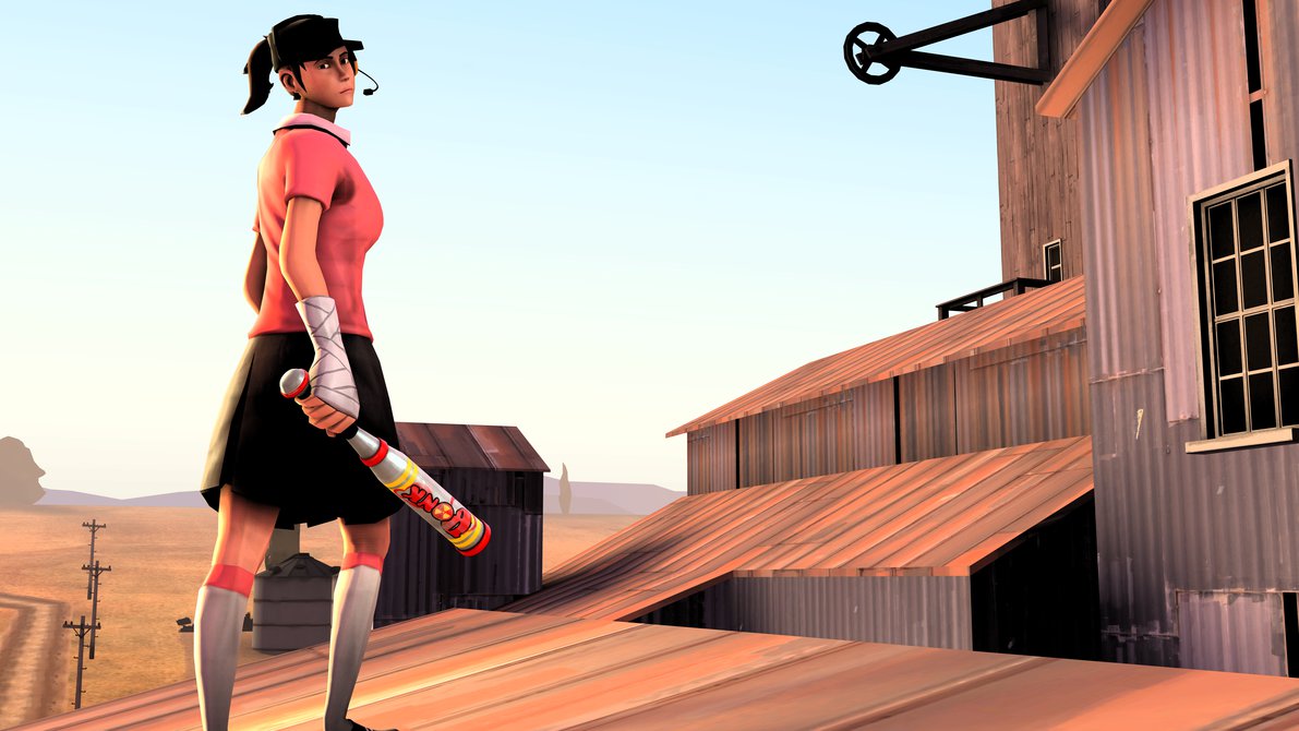 Team Fortress 2 Scout Wallpaper-nwbh919 - Team Fortress 2 Scout Girl - HD Wallpaper 