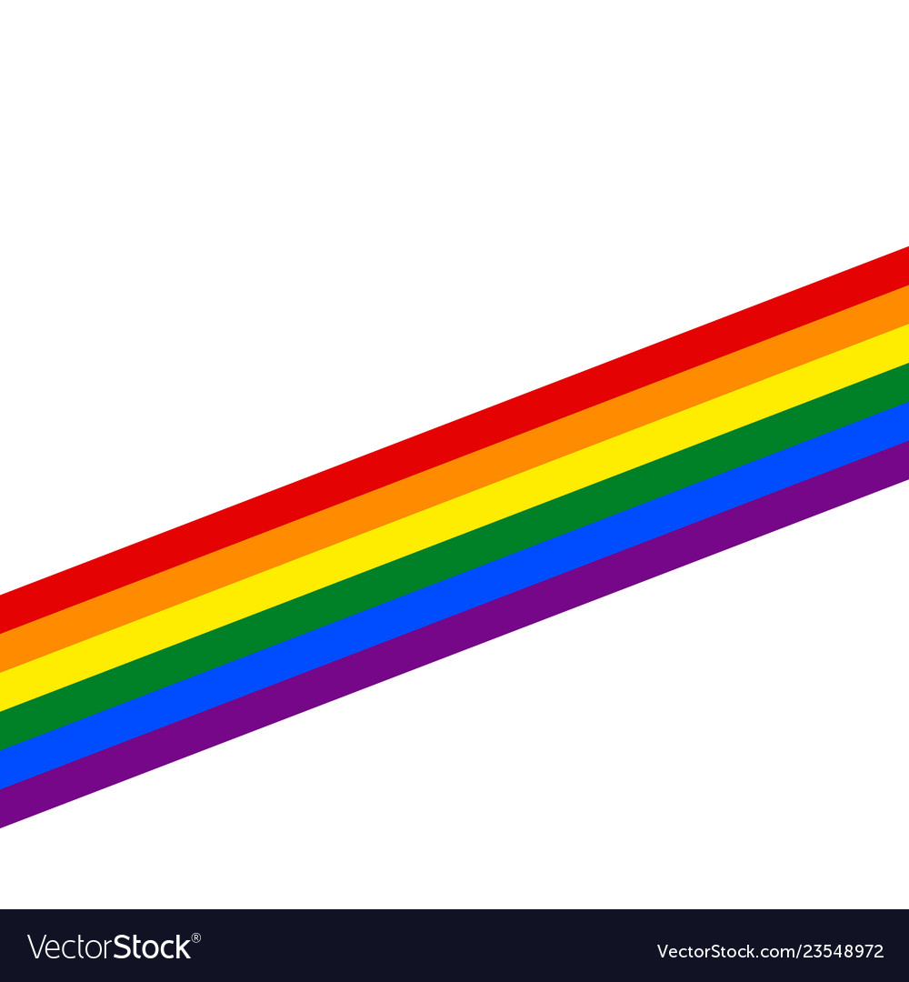Diagonal Rainbow Flag - HD Wallpaper 