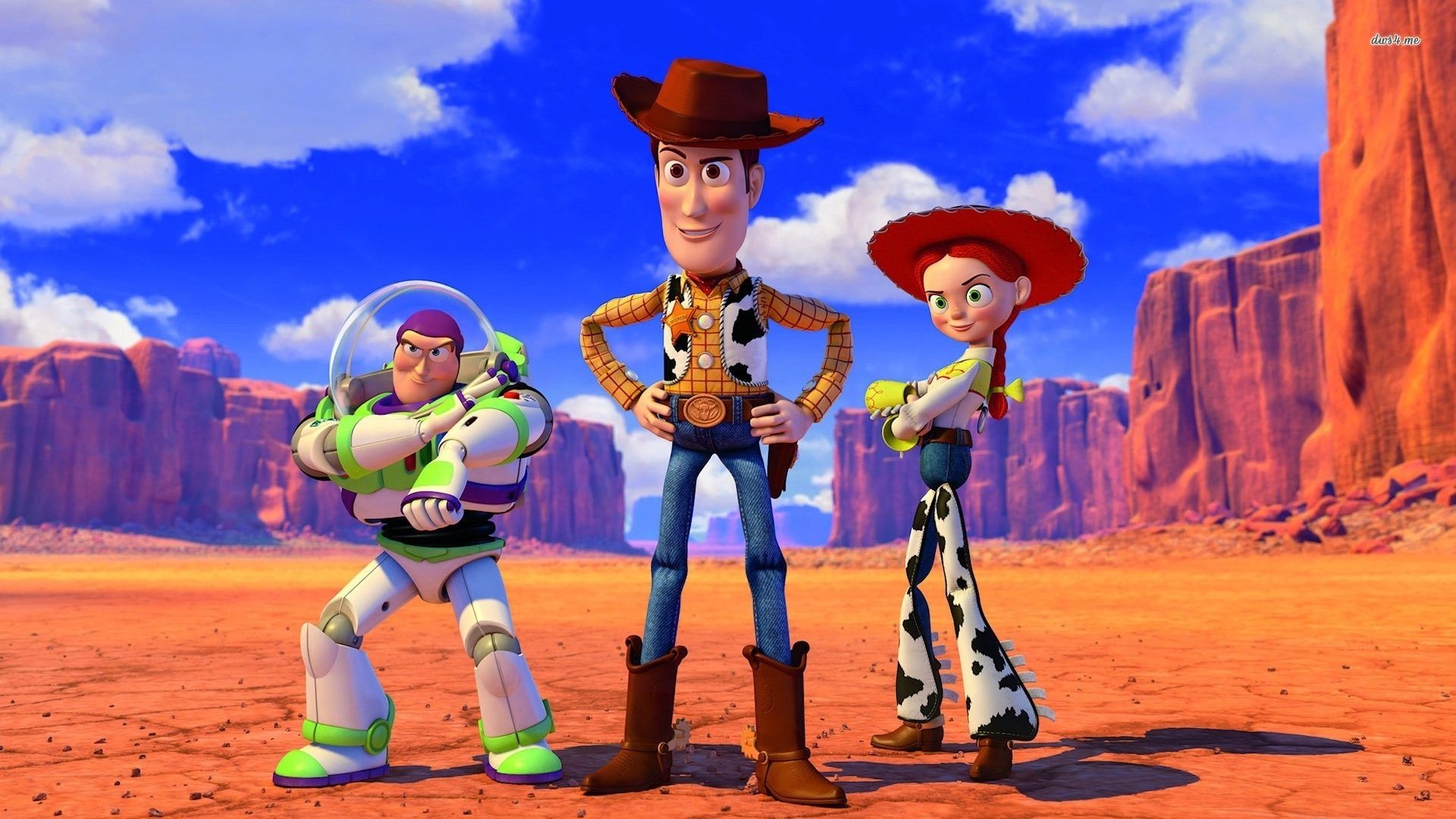 Toy Story Woody Jessie Buzz - HD Wallpaper 