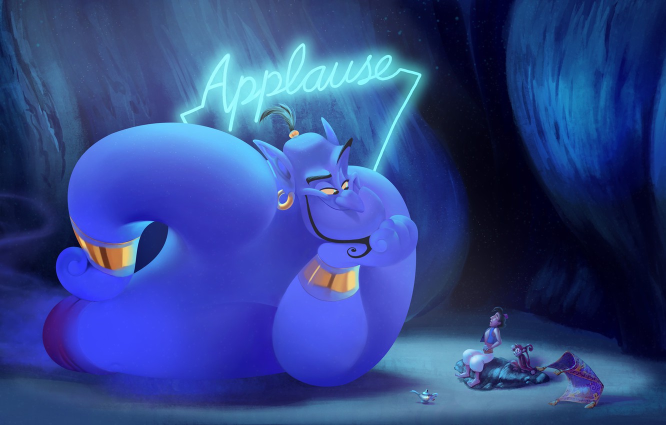 Photo Wallpaper Monkey, Magic, Art, Art, Magic, Aladdin, - Aladdin Art - HD Wallpaper 