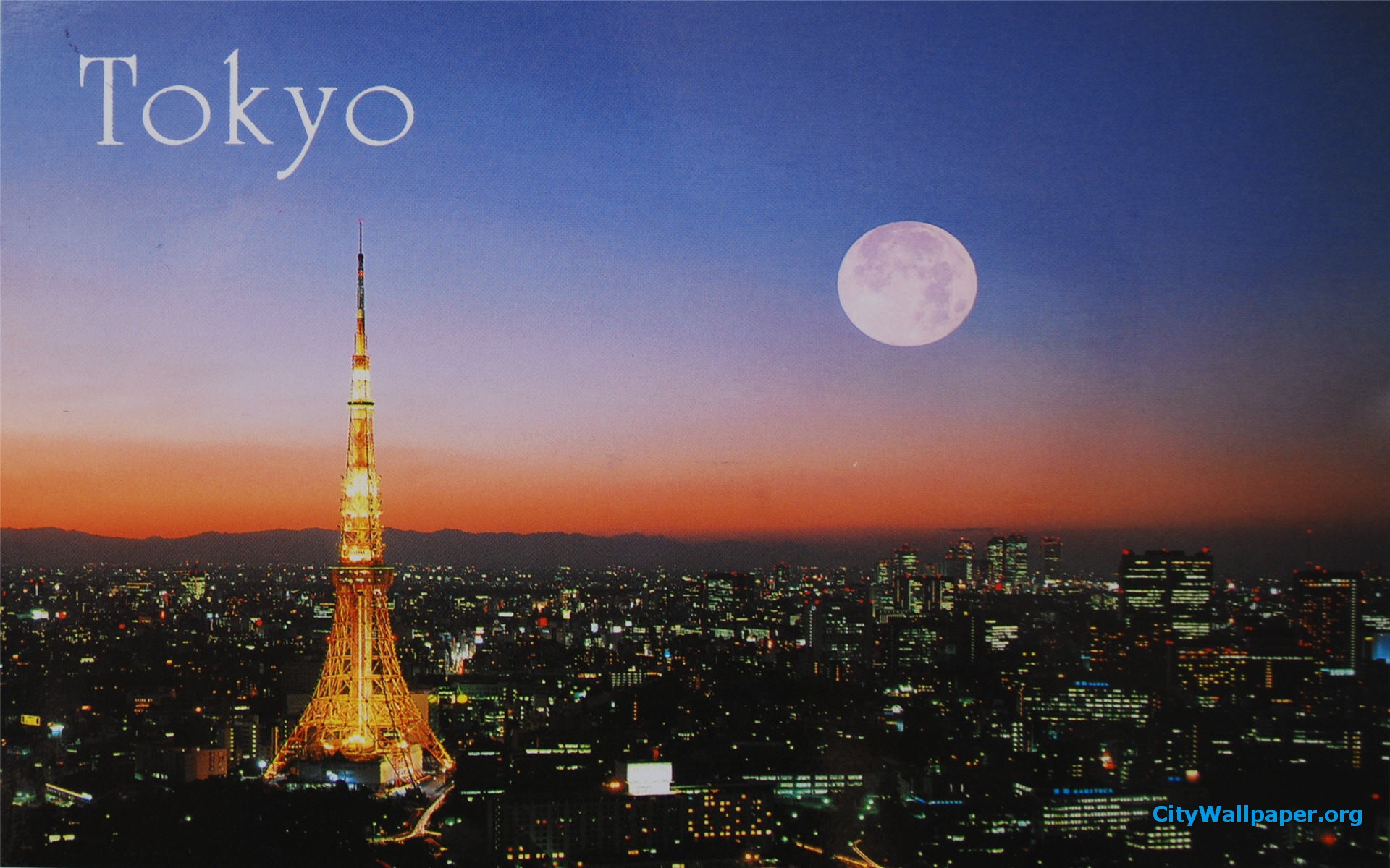 Tokyo Tower Postcard - HD Wallpaper 