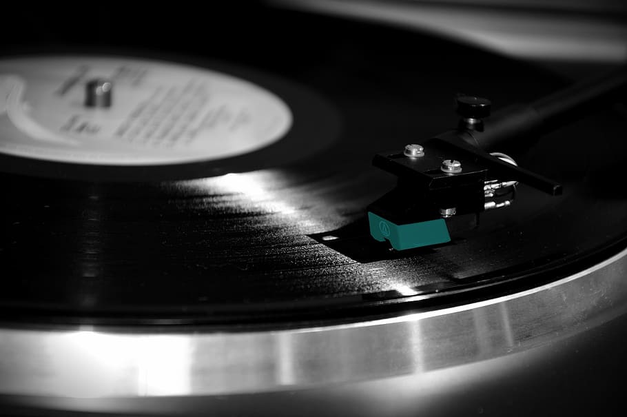 Closeup Photography Of Black Vinyl Record, Turntable, - Vinyl Sound - HD Wallpaper 