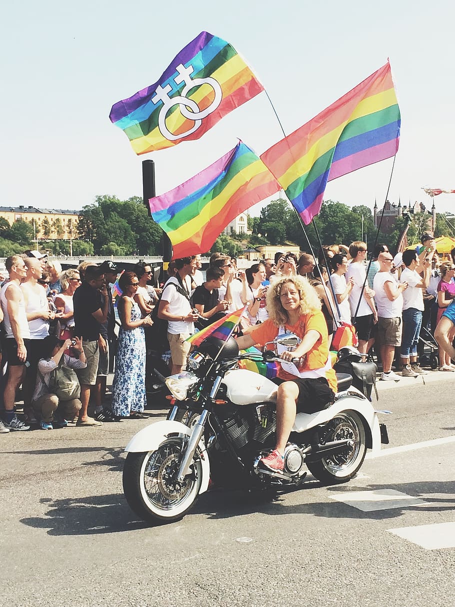 Sweden, Stockholm, Lgbt, Gay Pride, Motorcycle, Woman, - Pride Month - HD Wallpaper 