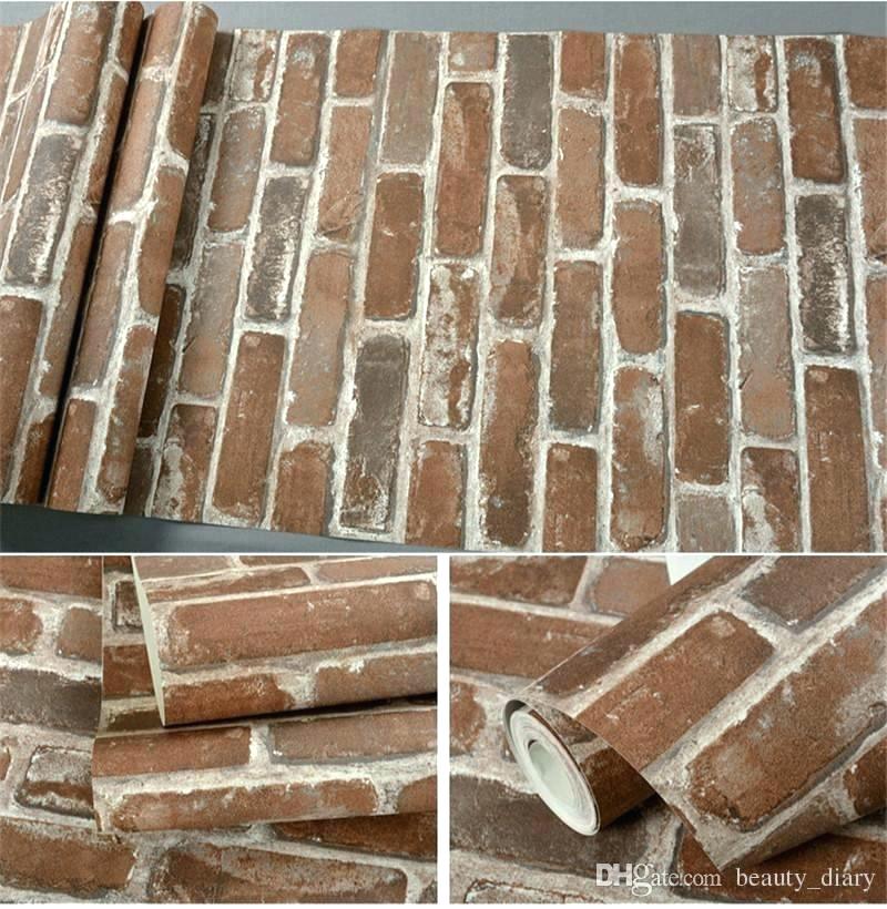Faux Brick Wall Paper - HD Wallpaper 