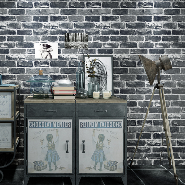 3d Rustic Brick Wall Wallpaper Vintage Wall Paper Roll - HD Wallpaper 