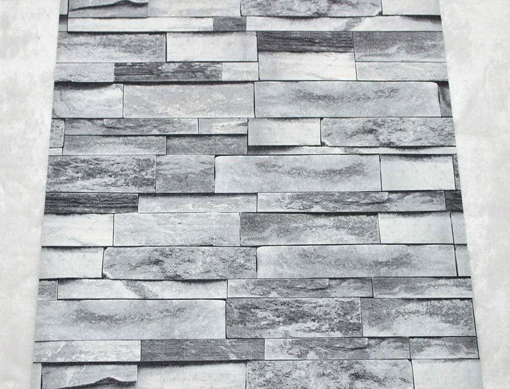 Download Faux Stone Wallpaper Home Depot Modern Roll Gray D Teahub.io