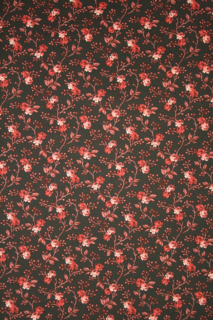 Vintage Flower Wallpaper Red - HD Wallpaper 