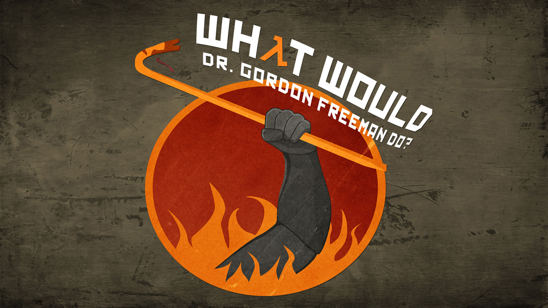 Wallpaper - Half Life Crowbar Art - HD Wallpaper 