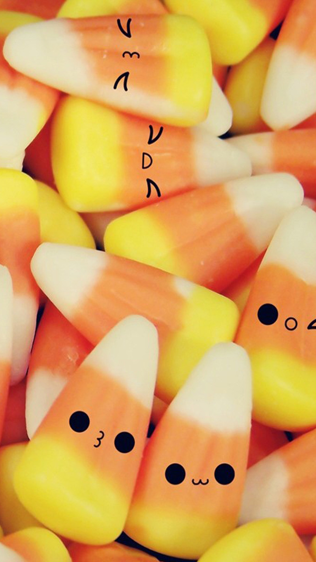 Cute Iphone Wallpapers - Halloween Candy Corn Backgrounds - HD Wallpaper 