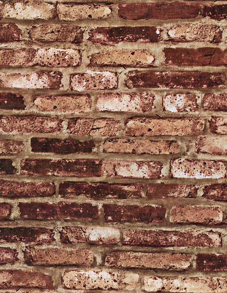 Dark Burgundy Brick Wallpaper Peel And Stick - HD Wallpaper 