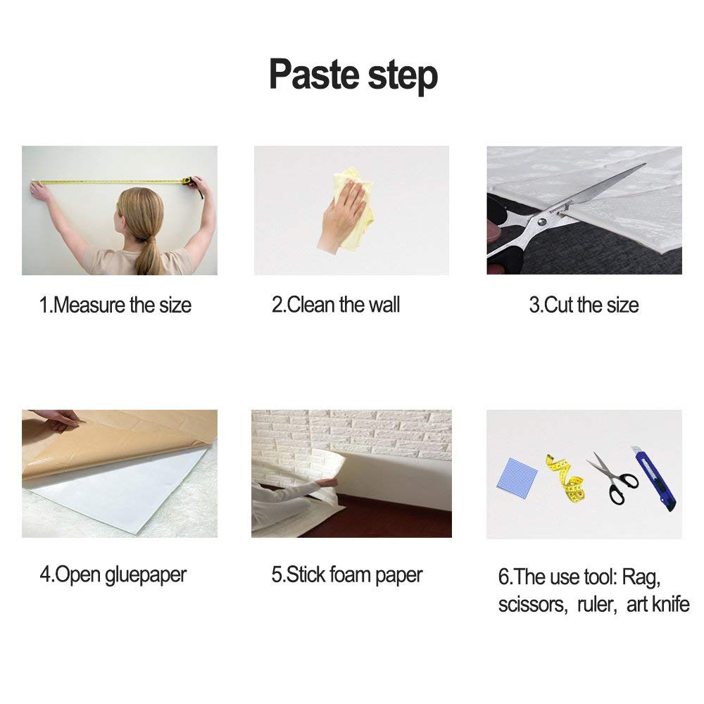 Masione 3d Self Adhesive Wall Panels Faux Foam Bricks - HD Wallpaper 