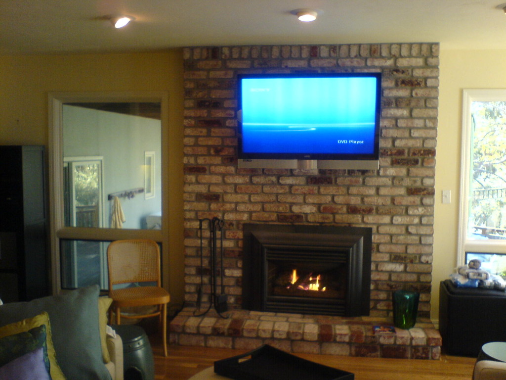 Fireplace Brick Cleaner Lowes Fireplace Brick Removal - Brick Fireplace - HD Wallpaper 