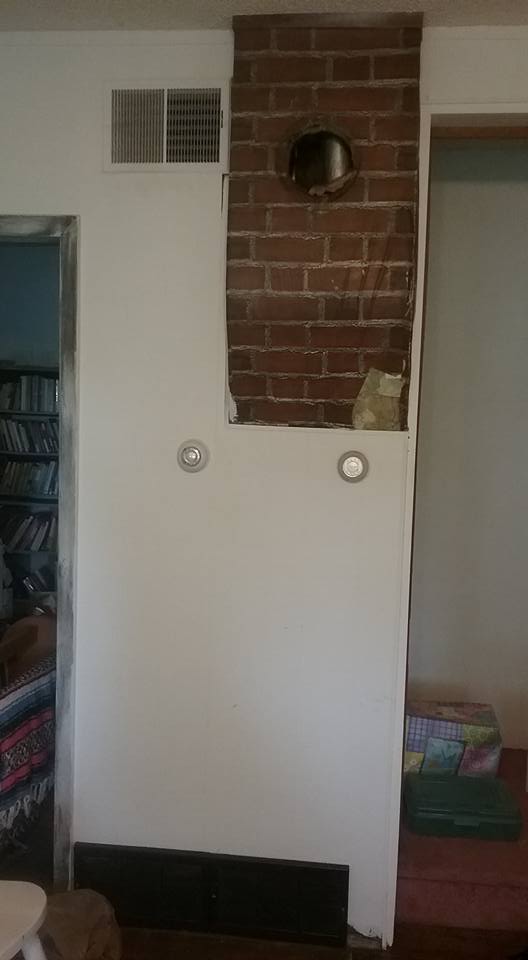 Before Adding Faux Brick - Wall - HD Wallpaper 